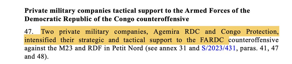 Conspiracygl's tweet photo. New GoE report confirms #GoDRC's use of European #Mercenaries despite the 1977 OAU Convention for the Elimination of Mercenarism in Africa. 4/ https://t.co/jz7fP2bTmA