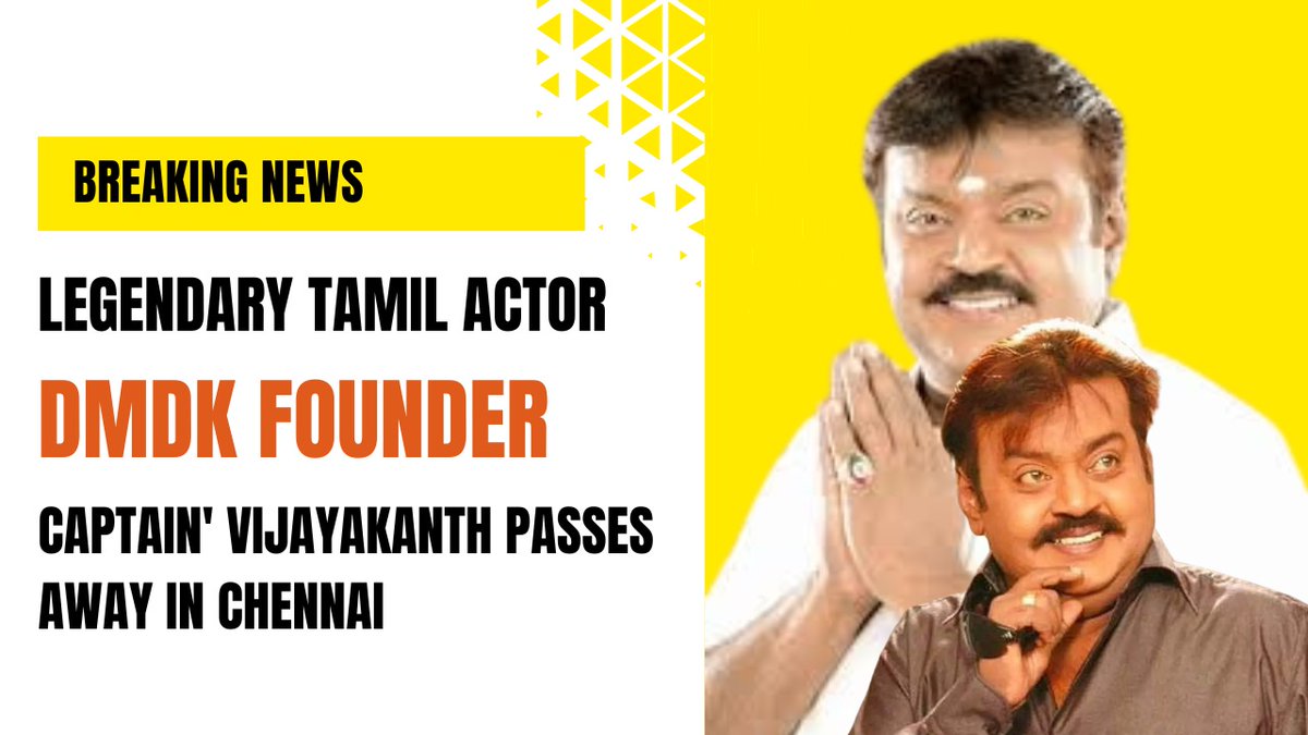 im_mannatrao's tweet photo. 😭😭Tamil Actor and DMDK Founder Captain Vijayakanth passes Away at 71 in chennai #DMDK The way #CaptainVijayakanth 
#Vijayakanth #DMDK #விஜயகாந்த்
#RIPVijayakanth #RIPCaptain #RIPCaptainVijayakanth  

Breaking news https://t.co/I0uoN7mCtC. .... https://t.co/mYFIOdyf7O