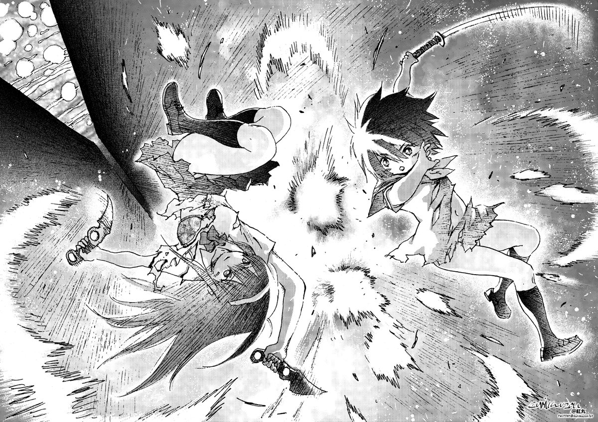 我妻善逸 「#このタグを見た人は黙って刀を持ったキャラを貼れ」|紅丸🎨くりむぞん＠『落ちこぼれ退魔師は異世界帰りで最強となる』コミックス第1巻発売中です！のイラスト