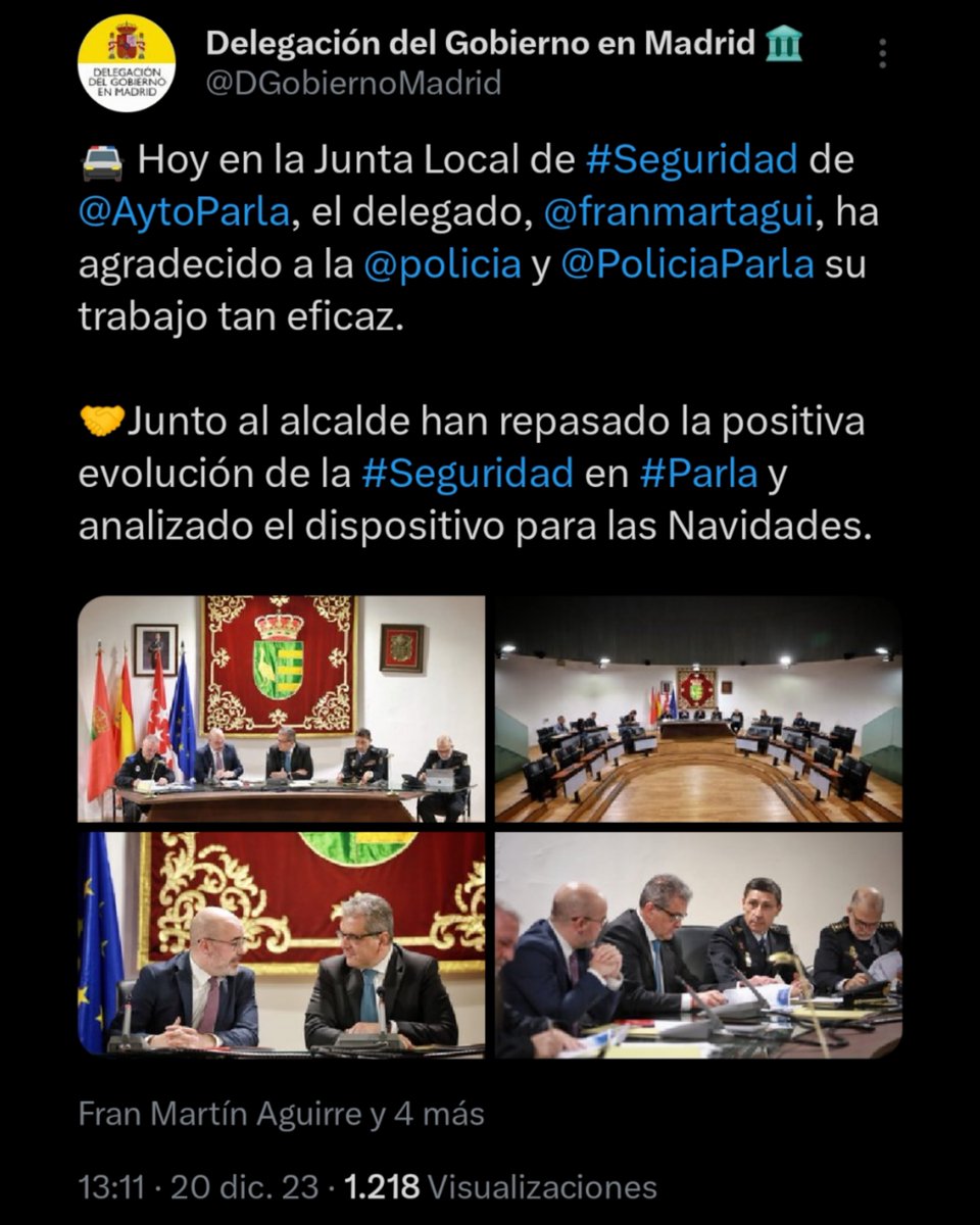 PoliciaSXXI's tweet photo. #Parla. Asalto violento con machete solo 6 días después de que @DGobiernoMadrid y @AytoParla organicen un circo para engañar a los ciudadanos y hacerles creer que todo esta controlado.
Como decía Escohotado: «La verdad se impone sola. La mentira necesita la ayuda del gobierno». https://t.co/hJBiY45zag