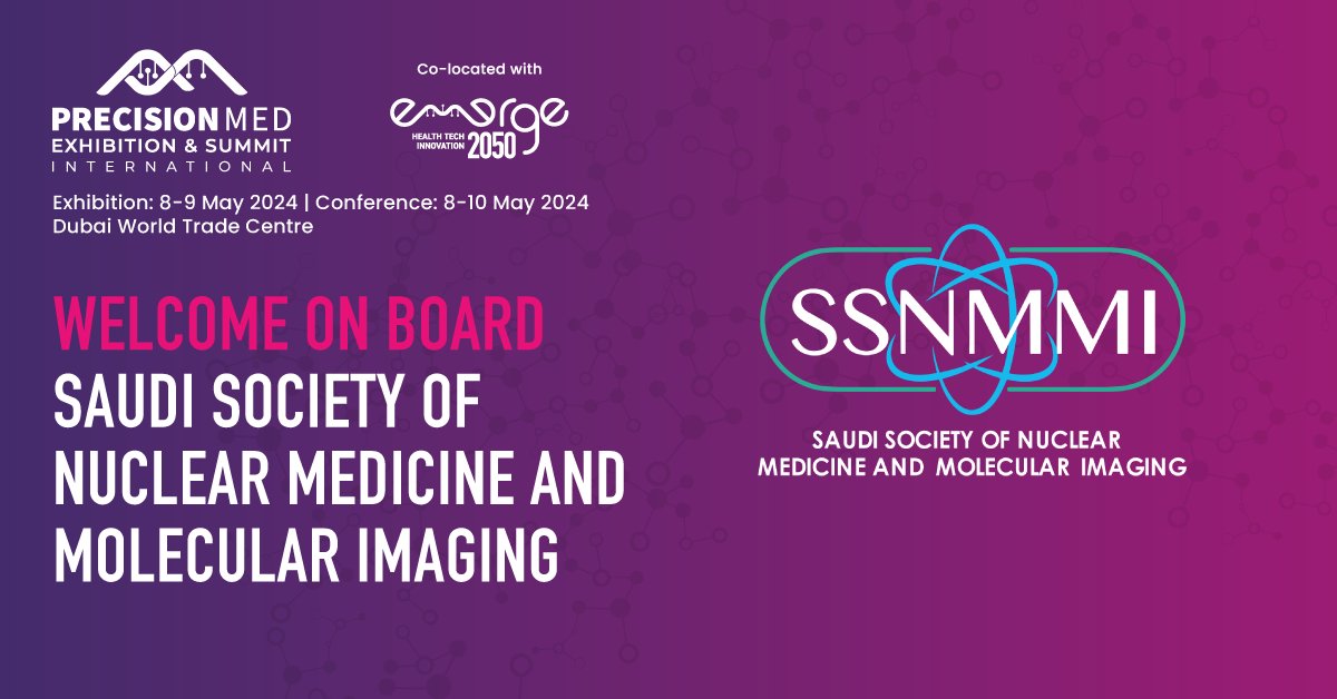 We are pleased to welcome <a href="/SSNMMIorg/">الجمعية السعودية للطب النووي والتصوير الجزيئي</a> as our esteemed Association Partner at the 3rd edition of PMES in May 2024. The convergence of precision medicine &amp; nuclear medicine fields offers promising opportunities for more targeted and personalized approaches to diagnosis and treatment