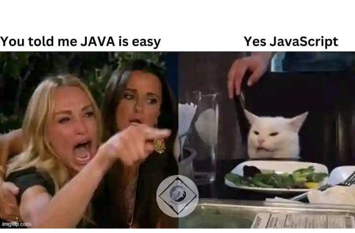 daboigbae's tweet photo. As a programmer - is javascript easier than java? https://t.co/U2qpgI3Jqv