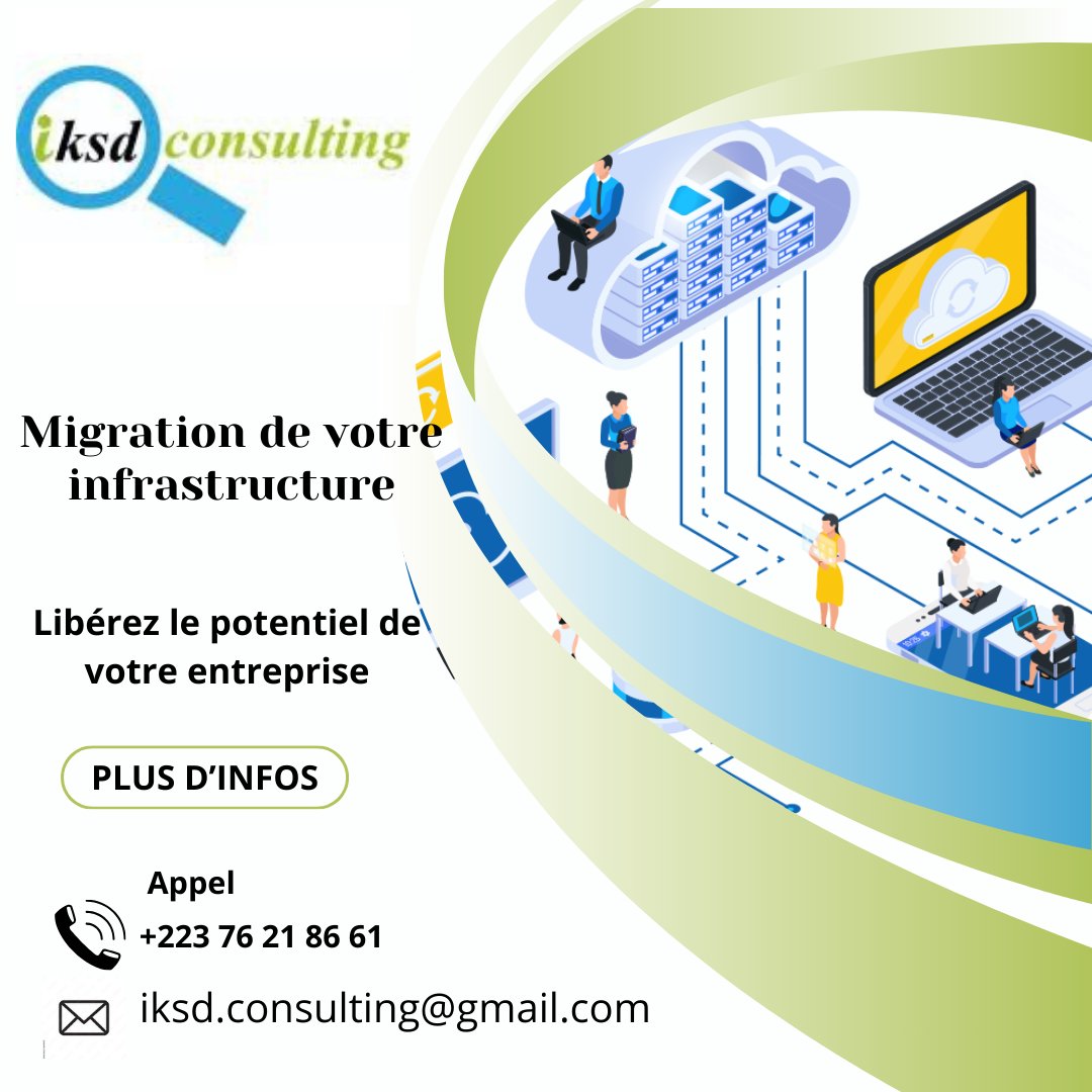 ConsultingIksd's tweet photo. Savez-vous que ❓

La migration de votre infrastructure vers le cloud peut être une étape cruciale pour moderniser votre entreprise et améliorer son agilité ? 
L'équipe IKSD-Consulting est là pour vous guider étape par étape.
#infrastructure #Numerique #Service  #IKSDConsulting https://t.co/Kz53BjUyhn