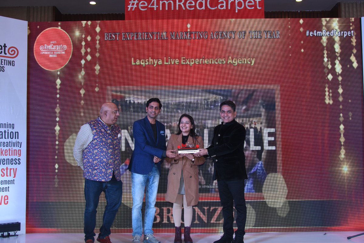 astropraveen's tweet image. It was sheer fortune and  gracious to be with such luminaires of multiple talents on the occasion of the #e4mRedCarpet Experiential Summit and  Awards 2023 with @anuragbatrayo &amp;amp; @jayjanardan 

#e4mRedCarpet #e4mAwards #ExperientialMarketing  #Agencies
