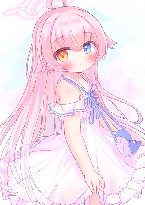 白ワンピホシノちゃんかわいい #ブルアカ 
