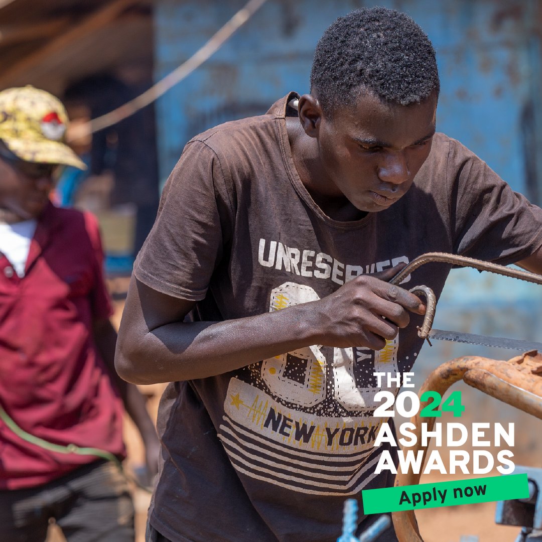 🌍 Applications for the 2024 #AshdenAwards are now open, with prizes of up to £25,000

Is your project helping boost green #skills and training, tackling #inequality &amp; empowering #communities at the core of the #climatecrisis?

📝Apply by 25 January 2024: bit.ly/24-apply