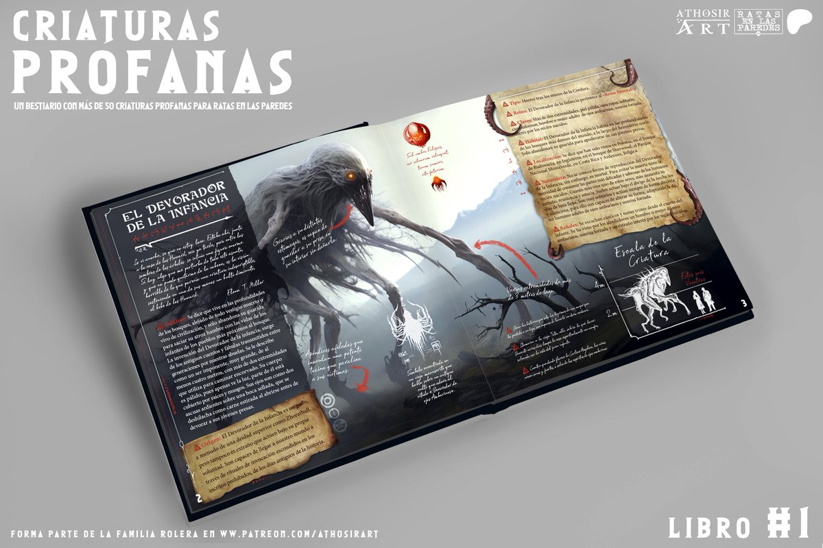 athosirart's tweet image. 2 últimos días de campaña para participar en el mecenazgo de #SemillasdeloProfanoV3 y llevarte las metas desbloqueadas y el contenido de 5 años en #Patreon

Estamos a 1 Forjador de Mundos de conseguir la cuarta meta🥵

#Juegoderol #ttrpg #rolplay #rpg #cthulhu #rol #callofcthulhu