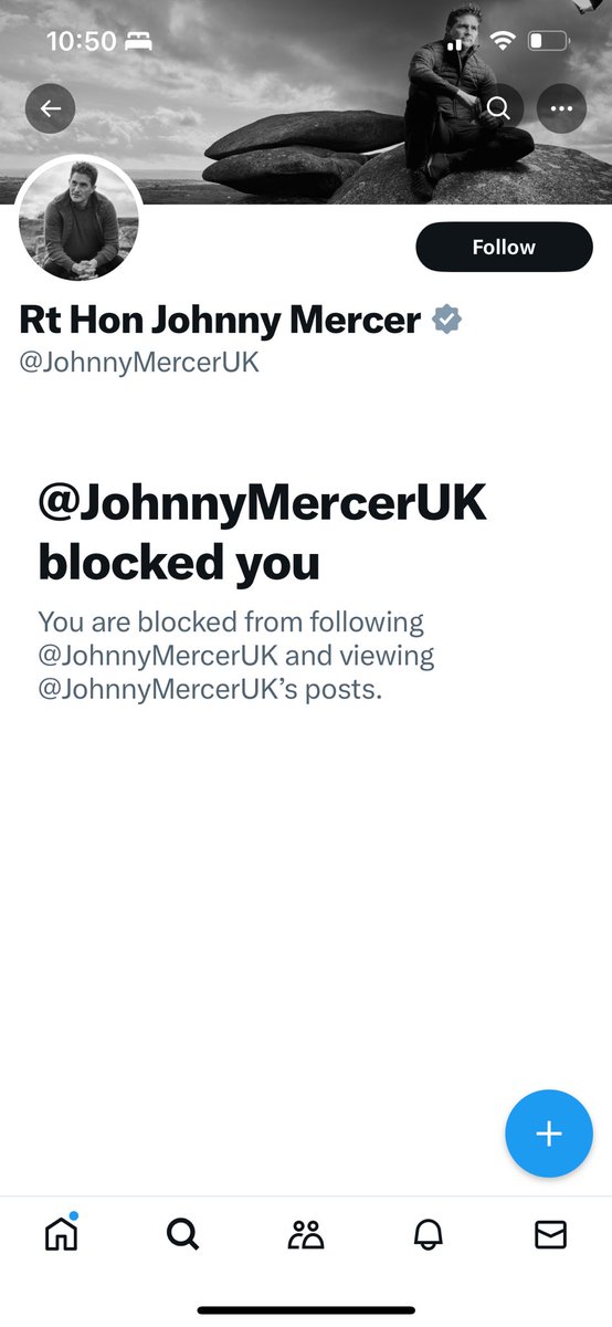 @MirrorPolitics @farmerjoefred I have 2 medals for military service, but this badge of honour is more important. Is anyone else blocked by Johnny “sweaty rant” Mercer?