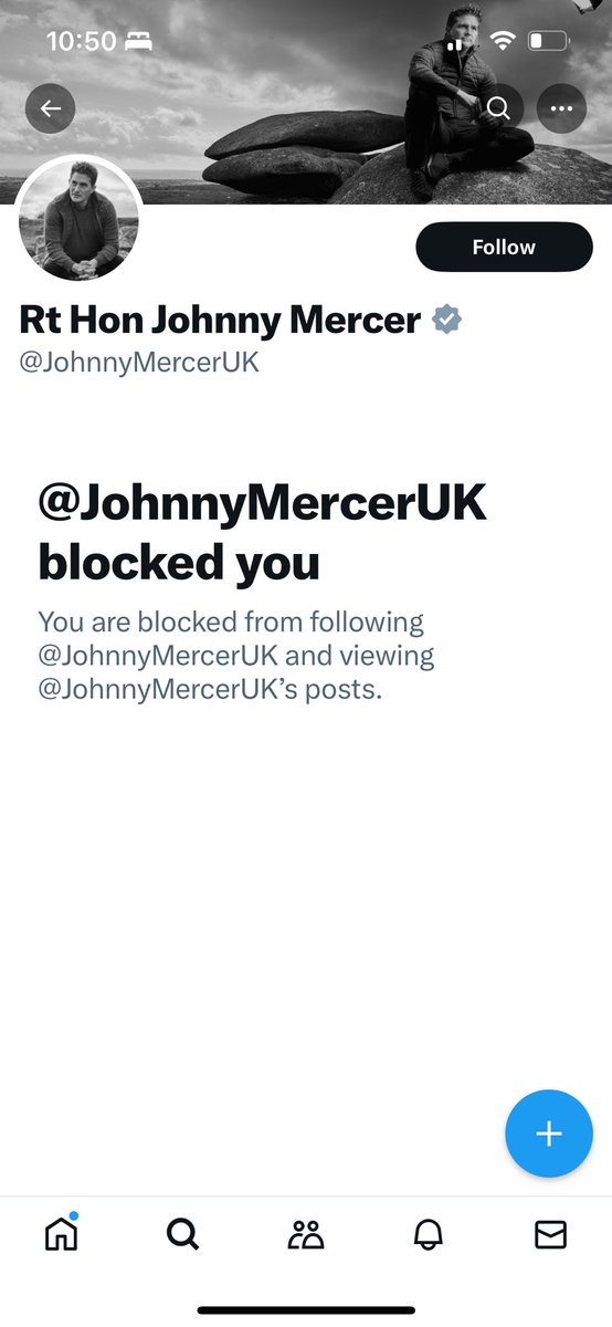 <a href="/MirrorPolitics/">Mirror Politics</a> <a href="/farmerjoefred/">Farmerjoefred 12345</a> I have 2 medals for military service, but this badge of honour is more important. 

Is anyone else blocked by Johnny “sweaty rant” Mercer?