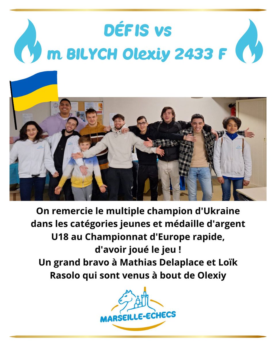 Marsechecs's tweet photo. C'était hier soir au Festival : Le jeune U20 Olexiy BILYCH, MI depuis août 2023, s'est prêté aux défis pendant 1h30 de Blitz.  #marseilleechecs #marseille #chessgame #chessmaster #olexiybilych #mathiasdelaplace #loikrasolo https://t.co/x3SDHcWmJk