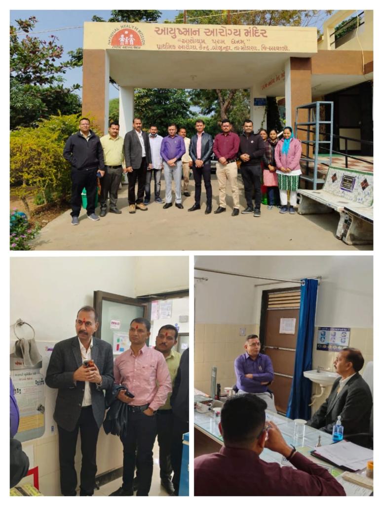 Today Respected Sir Shri Manoj Kumar Sinha ,Deputy Secretary Ministry of Health and Family Welfare New Delhi Visited Phc-Bolundra ,Ta-Modasa  with Respected Adho sir,Emo sir,Qmo sir and Tho sir. @CollectorArvali <a href="/DdoArvalli/">DDO Arvalli Modasa</a> <a href="/CdhoArvalli/">CDHO Arvalli</a> <a href="/jhparmar74/">DR JAYESH PARMAR</a> @GujHFWDept <a href="/AravalliGog/">Info Aravalli GoG</a>