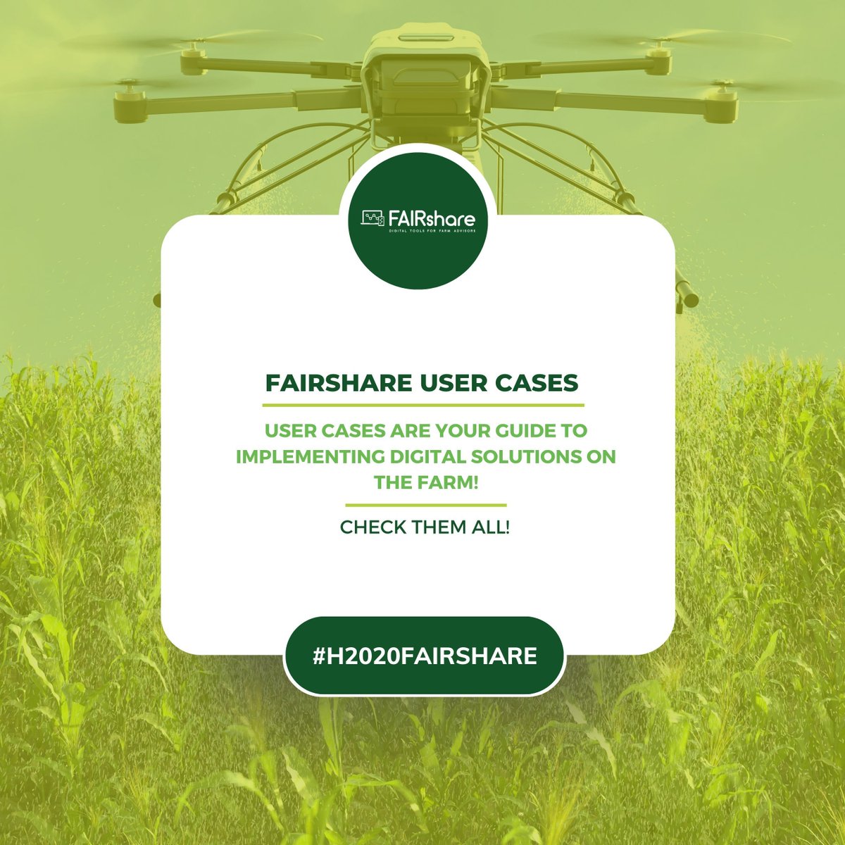 Are you a tech-savvy farmer?  

FAIRshare's User Cases are your guide to implementing digital solutions on the farm.  

Get ready for a digital transformation! 💻🚜  

User cases – Fairshare Project (buff.ly/47DyoHi)