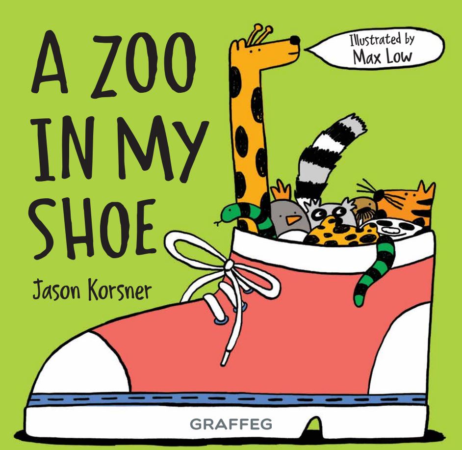 Here's my review of my favourite children's book of 2023 for the @Booktrust bolg: A Zoo In My Shoe Written by @jasonkbooks Illustrated by @themaxlow - a clever, funny and ultimately subversive visual delight! booktrust.org.uk/news-and-featu… @graffeg_books