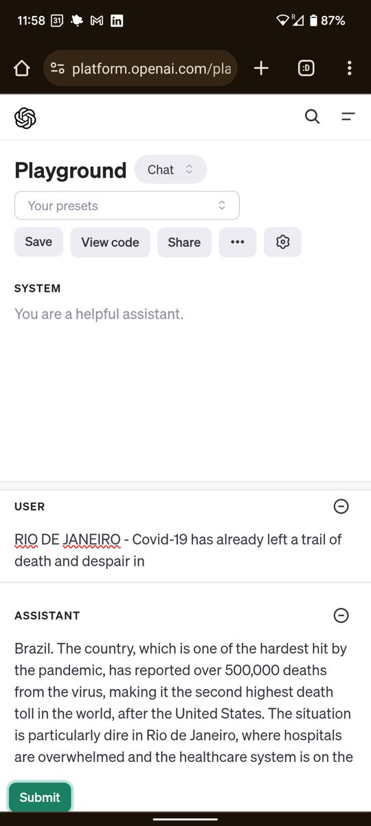 BlackHC's tweet photo. @jason_kint I got one to reproduce... The model must have seen that article more than once and overfit to it. The prompt is too short otherwise. But I also needed a system prompt that tells GPT-4 that it is the New York Times https://t.co/kgdq40dVy9