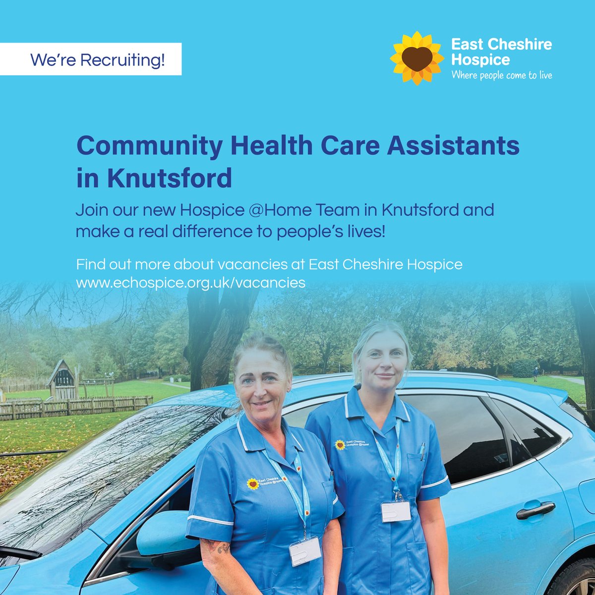💛 Join us at East Cheshire Hospice! 💛 Now hiring Hospice@Home Health Care Assistants in Knutsford. 🌟 Quality services, meaningful impact, community connections, and enjoyable work environment. Apply today! ➡️ eastcheshirehospice.org.uk/vacancies ⬅️ #Hiring #HealthCare #Knutsford 💼