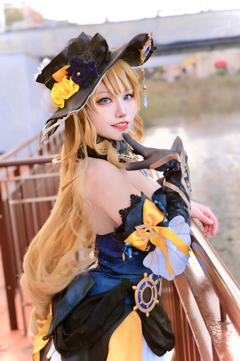 原神　コスプレ　ナヴィア　江南猫次　衣装 江南猫次 原神 ナヴィア コスプレ 衣装 S 原神ナヴィアコスプレ衣装