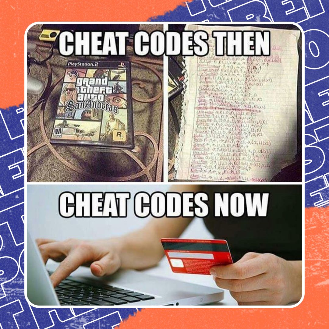 The good old days before pay-to-win. 🤧 

#onlinegaming #gamingcommunity #aheadofthegame #livestreaming #cheatcodes