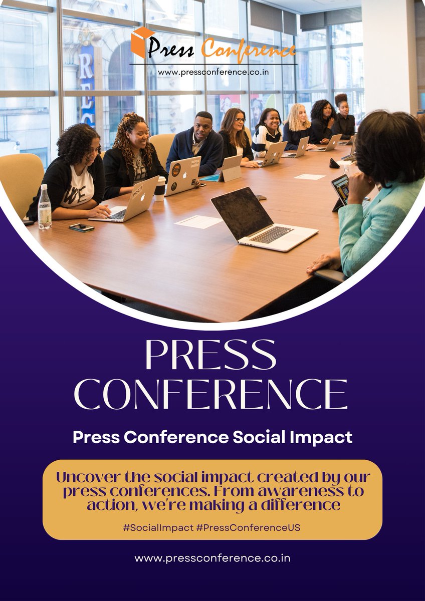 ConferenceUs's tweet image. Press Conference Social ImpactUncover the social impact created by our press conferences. From awareness to action, we're making a difference. #SocialImpact #PressConferenceUS pressconference.co.in