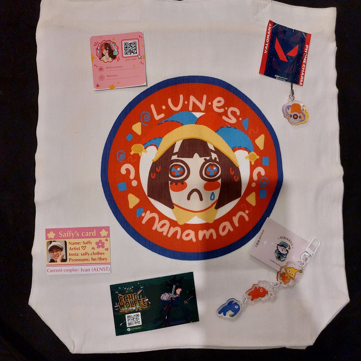 Cosmatsu day 1 haul!!! Defo using the pomni bag tomorrow 

#CosplayMatsuri2023 #Cosmatsuri2023 #cosmatsu2023