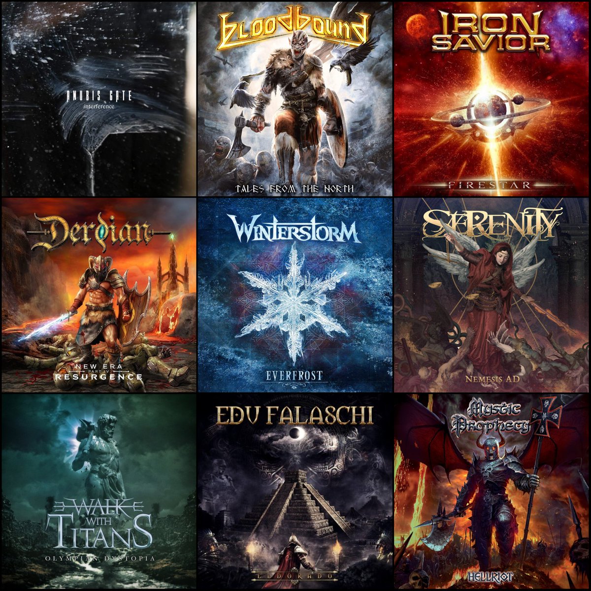 RobertoSa1inasP's tweet photo. Este es mi listado de 💿 favoritos de #PowerMetal del 2023. Por importancia y calidad #Angra #SecretSphere #TwilightForce y #Theocracy quedaron en el top 30 de #Metal en general. Acá destaco otros 18 en un excelente año para el Metal de Poder 🤘💿🎸⚔️ https://t.co/jCCHu67sRO