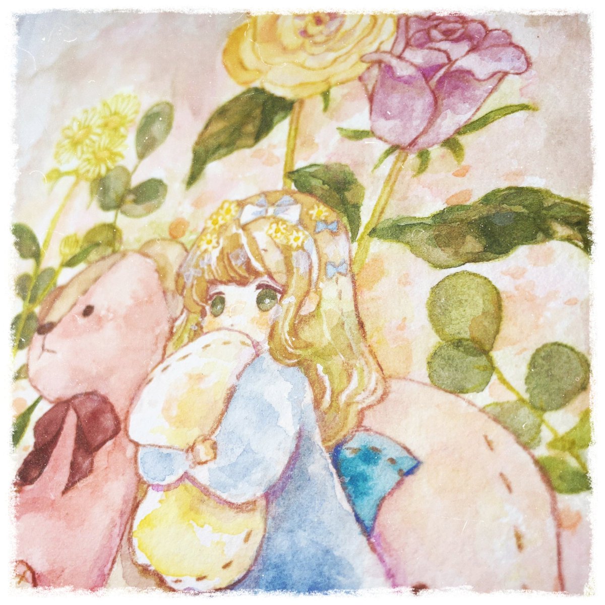 「#2023年自分が選ぶ今年の4枚 今年って書いているようでゆっくりペースであまり」|まめこ@笑顔の咲く展示会2023 3/29~4/3 銀座ミレージャギャラリー　今年も参加します♡のイラスト