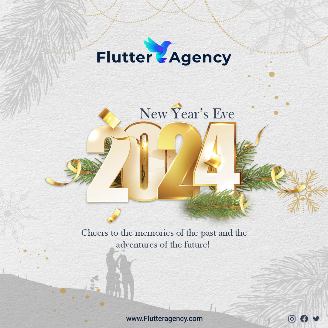AgencyFlutter's tweet image. 🎉✨ Cheers to the memories of the past and the adventures of the future! 🥂🌟 Happy New Year's Eve! Let's welcome the possibilities of a new year with open hearts. 🎆🍾
#NewYearsEve #CheersToNewBeginnings #FlutterAgencyUSA #FA #NewYearEve #FlutterAgency