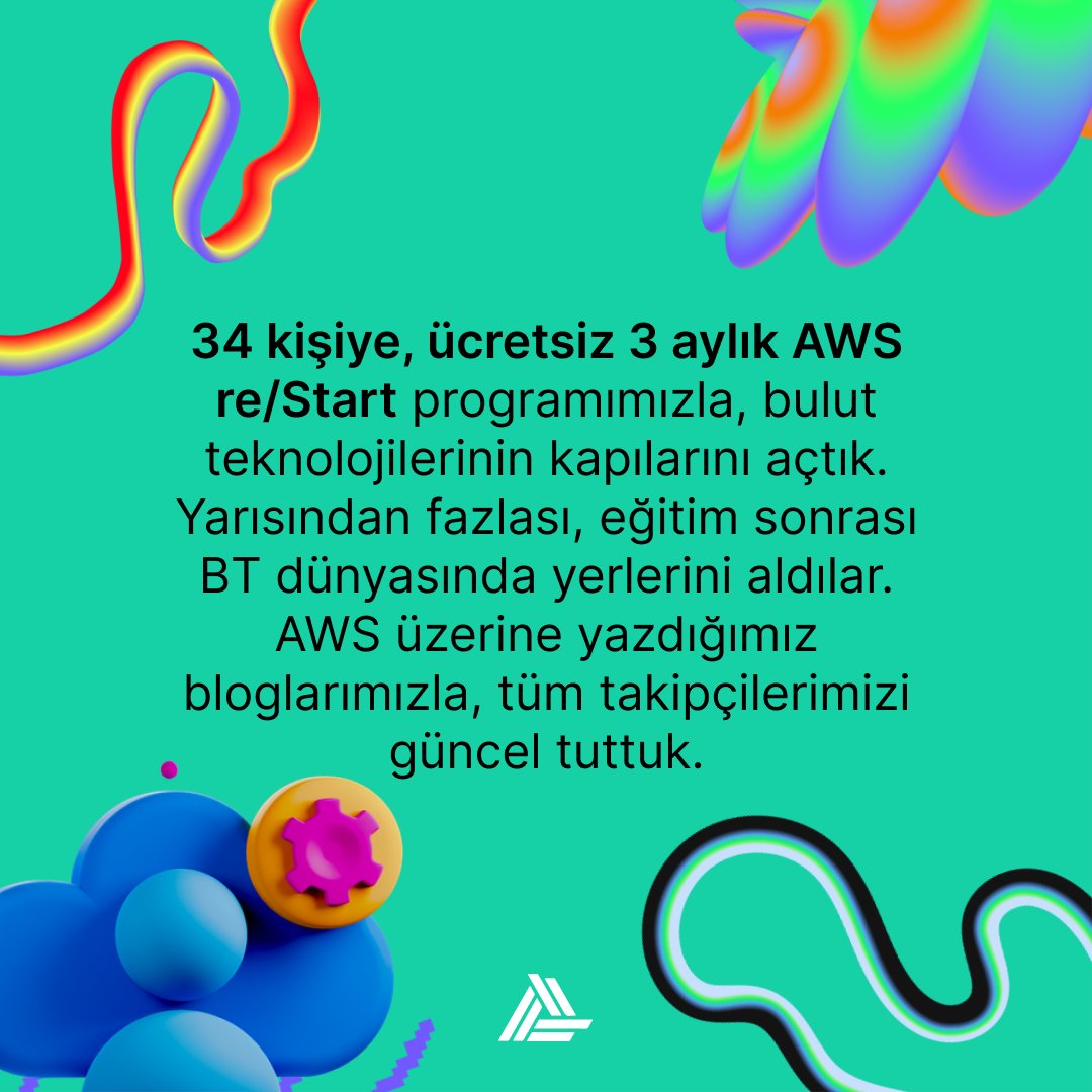AwsEgitimi's tweet photo. Bu yıl da bizim için bilgi ve deneyim dolu bir serüvenle geçti. Başarı hikayelerimize yenilerini ekledik, yeniliklere ayak uydurduk, sorunlara çözüm bulduk ve birlikte büyüdük. Yeni yılda da birlikte başarmaya devam! ✨🏅

#awscloud #AWS #developer #awsdevops #awstraining https://t.co/ZgbyVsYykd