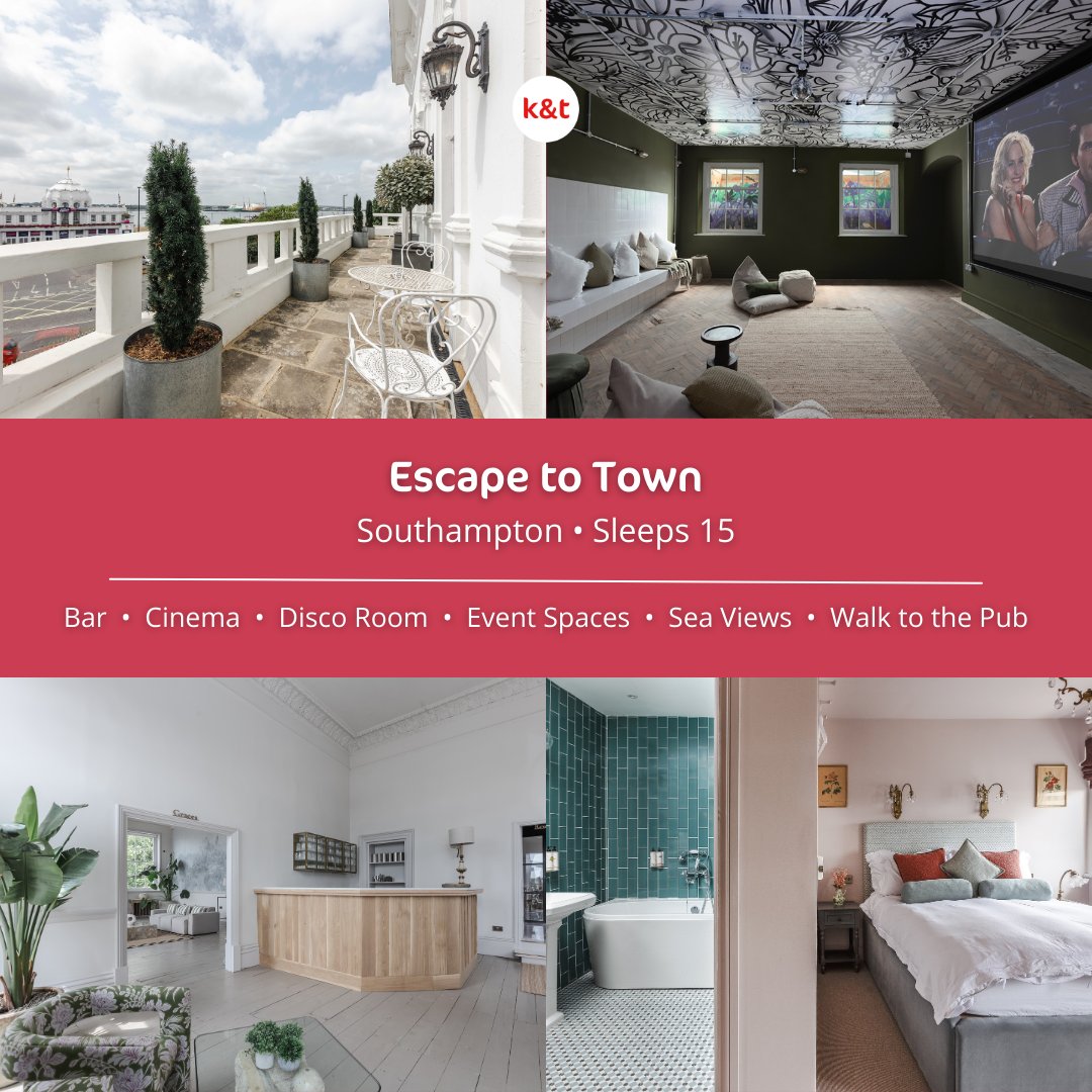 New Party House.... Escape to Town in #southampton.

This landmark property welcomes parties and events with the coast and the town on its doorstep.

Look & book :tinyurl.com/a42ef5me 

#visitsouthampton #henparty #stagparty #staycation #coastal #luxurytravel #partyhouse