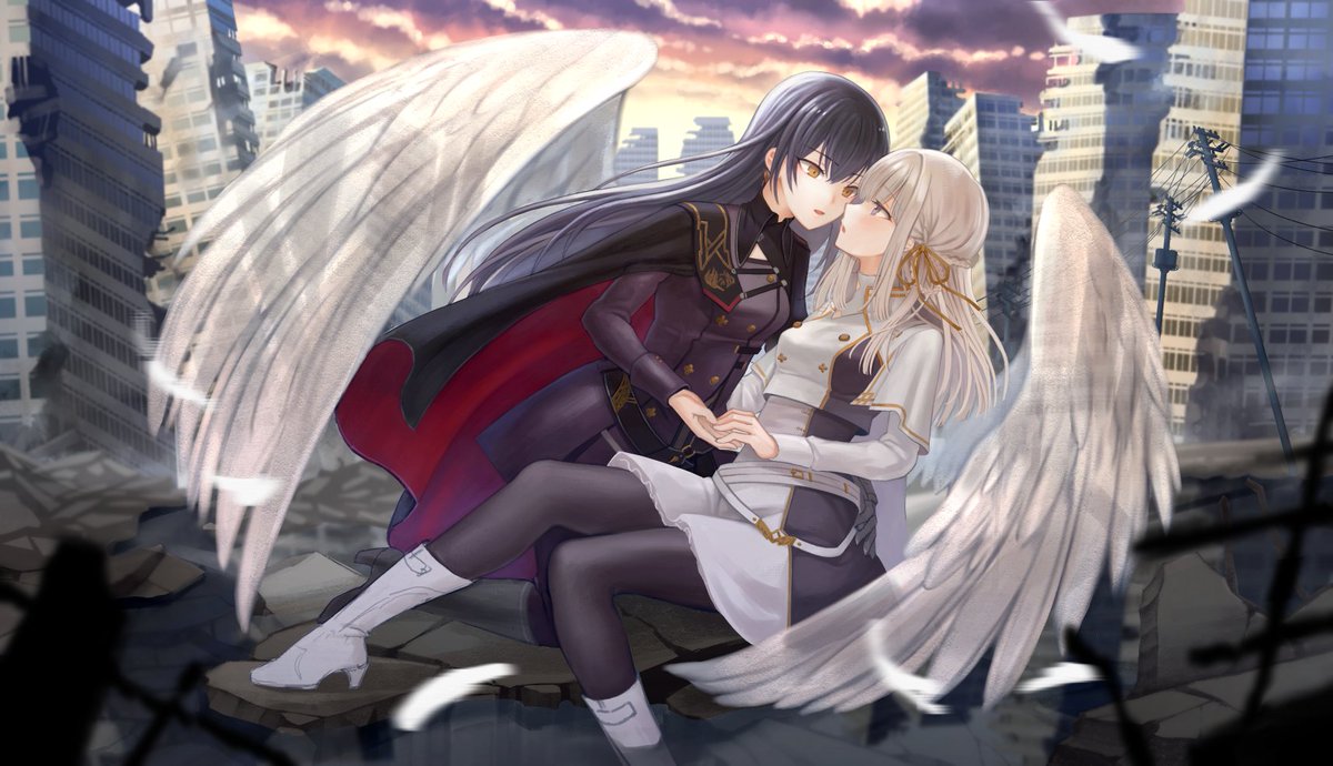 イラストはこの辺かな~百合しか描いてない😌 #今年も残りわずかなのでお気に入りの4枚を貼る