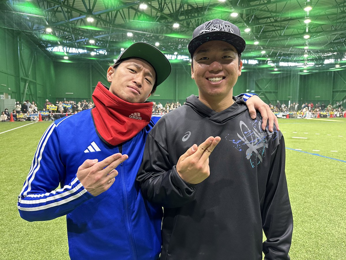 近本選手•村上選手の #淡路島コンビ の自主トレ公開の様子をお届けし