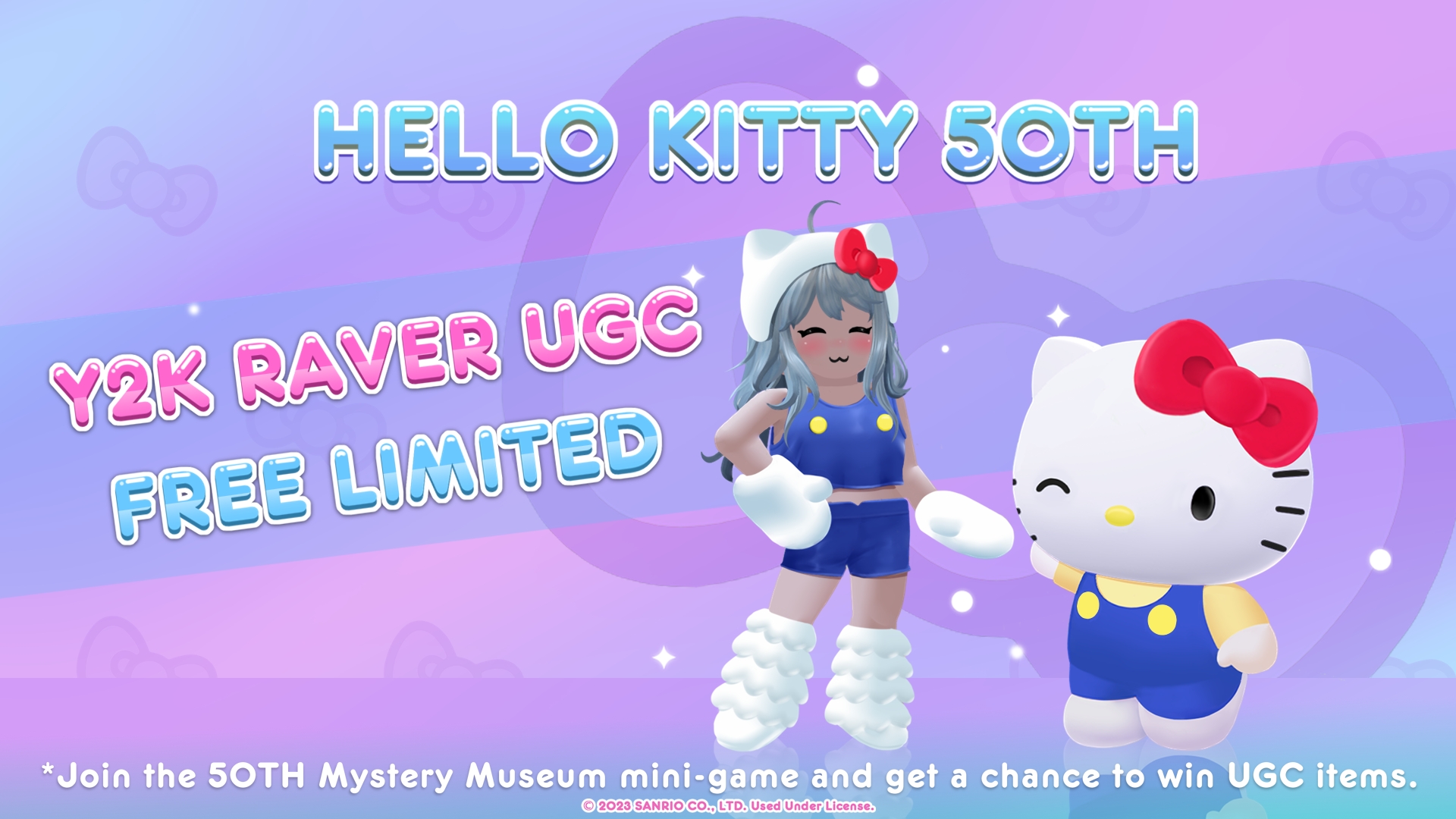 Rock Panda Games on X: New limited number of free UGC event has arrived!🥳  A new gift,Hello Kitty Y2K Raver Shorts!🤩 Once the event starts, complete  the mission objectives to get the