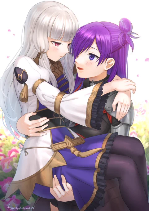 イラストはこの辺かな～百合しか描いてない  #今年も残りわずかなのでお気に入りの4枚を貼る