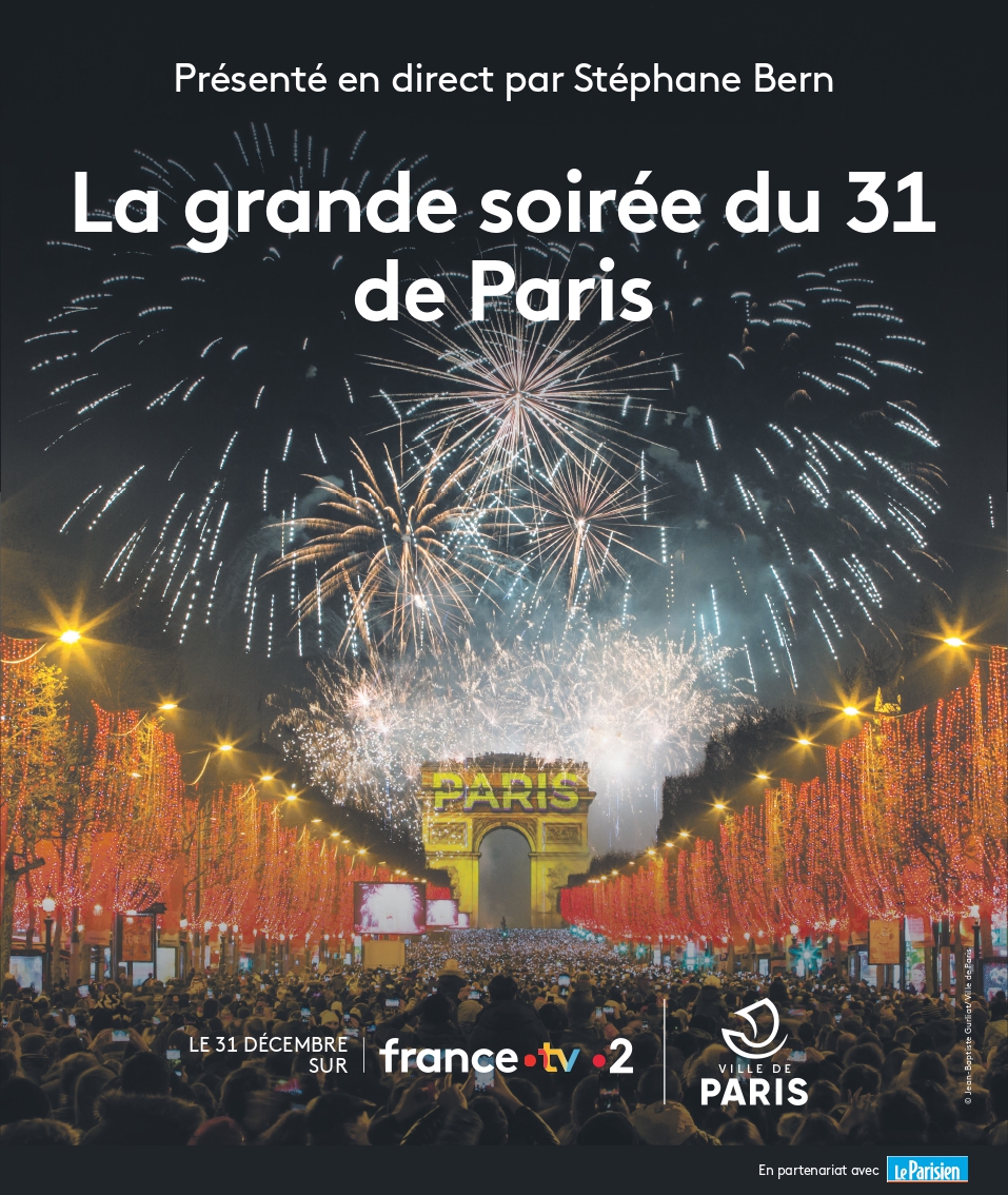 🥂 Demain, @FranceTV met plein feux sur 2024, année olympique. 🎉Une journée dans les coulisses, en direct depuis les Champs-Elysées et la terrasse @PublicisGroupe, l'occasion de retrouver @bernstephane pour accueillir plusieurs personnalités. En partenariat avec @le_Parisien.