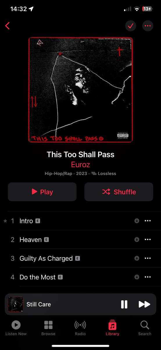 justrubyv's tweet photo. I’m so glad I got back on Euroz. This project is 🔥🔥. The R&amp;B always surprises me after the heavy ass bars, tho 😅 https://t.co/4R4QvZVs1q