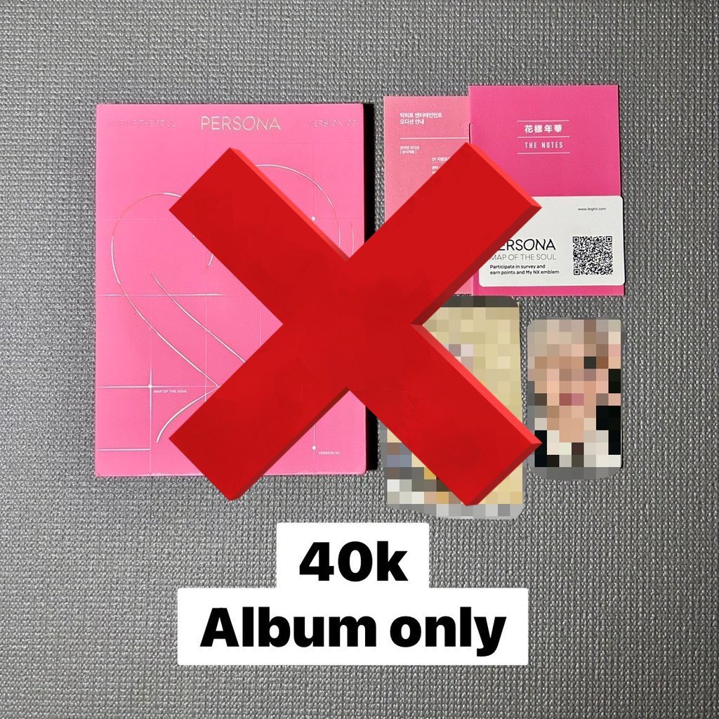 rinasnoww's tweet photo. Update‼️

❌ Album only persona sold ❌
❌ Jimin mini poster sg sold ❌
❌ MOTS 7 fullset sold ❌ https://t.co/anyOTRoqr8