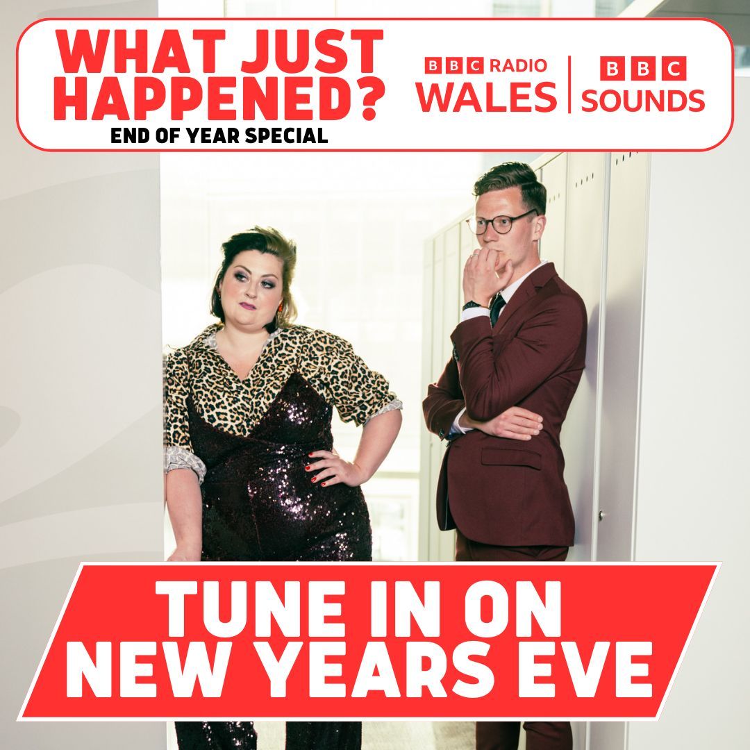 A brand new special episode of 'What Just Happened?' comes out 31 DECEMBER AT 1PM on BBC Radio Wales! Join Robin, Kiri and special guests Athena Kugblenu, Mel Owen and Will Hayward as they look back at 2023 news from Wales and beyond!