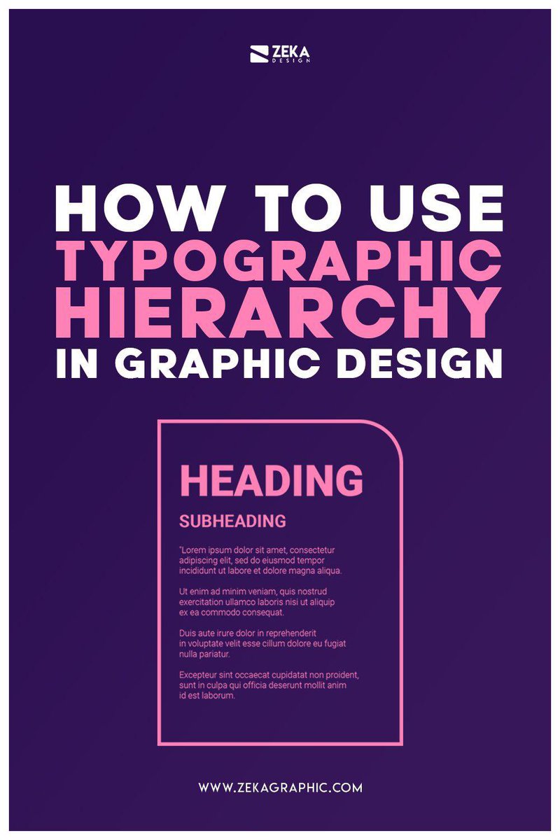 “Use hierarchy in your UI/UX typography!  Headlines, subheadings, and body text should work together to guide users through your content” #UI/UX #TypographyHierarchy