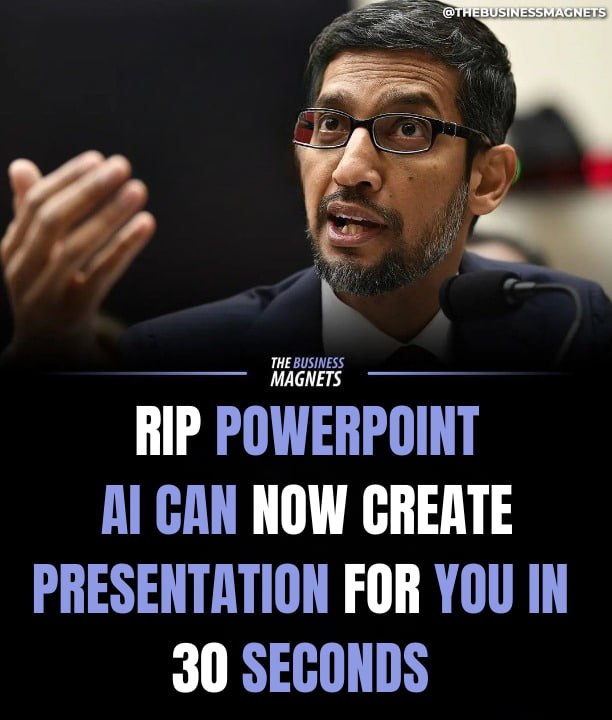 MindWisdomMoney's tweet image. RIP Powerpoint.
You can now create stunning presentations for FREE in 30 seconds
Here's how: