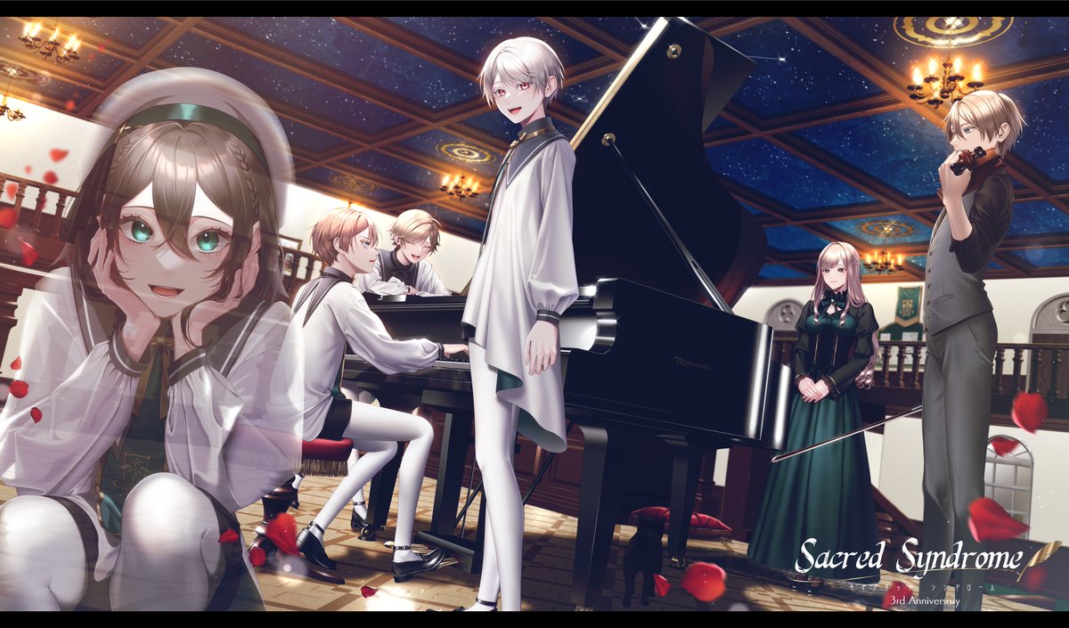 Jade_Tea_Info's tweet photo. 【クリシド3周年・年末のご挨拶】
遅くなりましたが、Sacred Syndromeは2023年12月25日で3周年を迎えました🌃
中国語版や #フリゲ2023 への投票なども本当にありがとうございました！
DL数は現在確認出来るだけでも7000を突破しております。
来年も引き続き宜しくお願い致します！ #SacredSyndrome https://t.co/3UWdo9xAgh