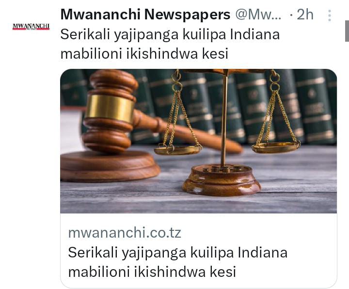 ExMayorUbungo's tweet photo. BIASHARA YA KUUZA KESI NDIYO BIASHARA MPYA..!

Kuna wakati nikiwa Meya halmashauri ya manispaa ya Kinondoni nilikuwa naona kila ifikapo mwisho wa mwezi naletewa taarifa ya  Manispaa kushindwa kesi kutoka kitengo cha sheria.

1.Machale yakanicheza nikaomba kitengo cha sheria kiniandikie taarifa ya kesi zote tulizo shitakiwa na tulizoshitaki na zije kuwasilishwa  katika kikao cha kamati ya fedha na uongozi.

2.Nikaandika barua kwenda TAMISEMI,TAKUKURU na MKOANI kuomba wanasheria waziada wa Kupitia majalada ya kesi zote,

4.Nilijibiwa vizuri na kupewa ushirikiano kwa kupewa wanasheria wa kuisaidia halmashauri ya manispaa ya Kinondoni wapatao watano,Wawili kutoka TAMISEMI 

3.Baadae timu ya Wanasheria kutoka TAMISEMI, MKOANI,na KATUKURU ikaleta taarifa yake baada ya kupitia kesi zote katika kikao cha kamati ya fedha na uongozi.

4.Matokeo ya ile taarifa yalikuwa ni ya kuhuzunisha sana,baadhi ya kesi zilikuwa zinasikilizwa "experte" upande mmoja bila uwepo wa  Wanasheria wa halmashauri ya manispaa ya Kinondoni.

5.Baadhi ya kesi  Majaji wa  Mahakama ya rufaa,Mahakama kuu na Mahakimu walikuwa wana "doubt" tilia shaka uwezo wa Mawakili wetu wa Halmashauri wawapo mahakamani katika uwasilishaji wa hoja zao.

6.Baadhi ya kesi tulikuwa tunakata rufaa nje ya muda kwa makusudi kumpa mdai wetu unafuu au ushindi kwa makusudi.

7.Nikathibitisha mali na pesa za serikali ni kama shamba la bibi,hakunaga mwenye uchungu nazo wajanja wachache walikuwa wanajipatia pesa nyingi kupitia fidia za kushindwa kesi.

8.Baadhi ya kesi maarufu zilizo uzwa kizembe sababu ya Kukosa uwakilishi Mahakamani na Kushindwa kwa uzembe ni 
1.kesi ya Uwekezaji wa Jengo la Makazi ya zaidi ya familia moja ya biashara (Oysterbay Villa apartments).
2.Manispaa ya Kinondoni Vs Q consult (Manji).
3.Mkataba wa Jengo la uwekezaji la biashara stendi ya Makumbusho.

9.Baadhi ya kesi nililazimika kuunganisha nguvu mimi na Mkuu wa wilaya ya Kinondoni wakati ule Ally Hapi kwenda wenyewe kukataia rufaa kwa Masajili wa Mahakama yarufaa
 ( hapo napo kuna Jambo zito  sana nililiona  nitazungumza siku nyingine).
10.Namna ya Kudhibiti upigaji au biashara ya kuuza kesi zipo mbili

1.Kuzuia Watu wachache kufanya maamuzi yatakayosababishia hasara serikali.
(kuzuia kutengeneza mazingira ya kesi)

2.Kesi zinapokuwa zimefunguliwa,Wanasheria wanaowakilisha kesi kuundiwa timu mchanganyiko kutoka idara mbalimbali za serikali

(kuzuia wanaosababisha kesi kuendesha kesi)

MAAJABU KATIKA HIZI KESI ZA SERIKALI TUNAZOSHINDWA

1.Tangu nianze kusikia serikali kushindwa kesi za kimataifa hatujawahi kusikia Waliosababisha kesi kuchukuliwa hatua.

2.Tangu tusikie mali za serikali (ndege) kukamatwa hatujawahi kuona serikali ikipangua ofisi ya Mwanasheria mkuu kama sehemu ya kuwawajijibisha.

3.Hatujawahi kusikia zabuni ya Mawakili wa Kimataifa na njia wanazopatikana kukodiwa na serikali ktk Mahakama za kimataifa.

4.Timu ya Wanasheria wetu ni ile ile kwa miaka 6,kwa kesi zote hawabadilishwi pamoja na kushindwa kesi kila siku.

inamaa kocha huoni sababu ya kubadili kikosi chako pamoja  kufungwa kila siku..?

Hii ni biashara ya watu,na njia mpya ya kupata pesa kirahisi sana.

Kwa bahati mbaya sana Idara ya usalama wa Taifa (TISS) wapo bize sana na siasa tu,kuliko maslahi ya nchi.

 Au huenda hawasikilizwi na wamekata tamaa au wamekosa uzalendo au na wao ni sehemu ya mfumo ulio oza wa kupiga dili na kujali maslahi yao binafsi.

Boniface Jacob 
Ex mayor Kinondoni & Ubungo.