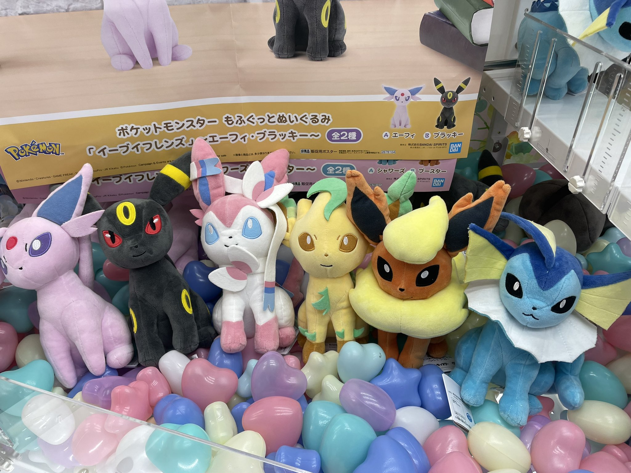 イーブイフレンズ　ぬいぐるみ7点セット ポケモン イーブイフレンズ ぬいぐるみ 7点セット べし