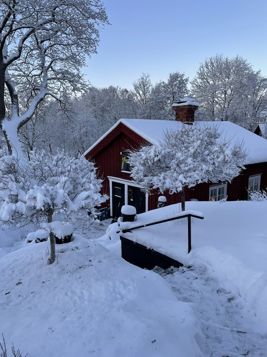 God fortsättning på Er i cyberrymden Kan konstatera att SMHI’s profetia om en jul utan snö och kyla blev… fel