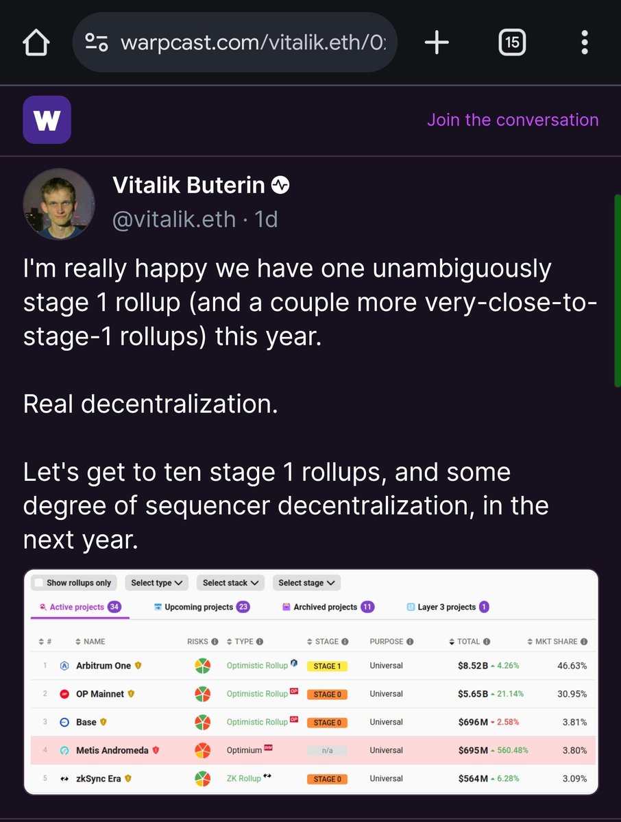 AmanHells's tweet photo. @MetisHero @VitalikButerin He is quietly promoting @MetisDAO 😁 https://t.co/YgNzaCea3C