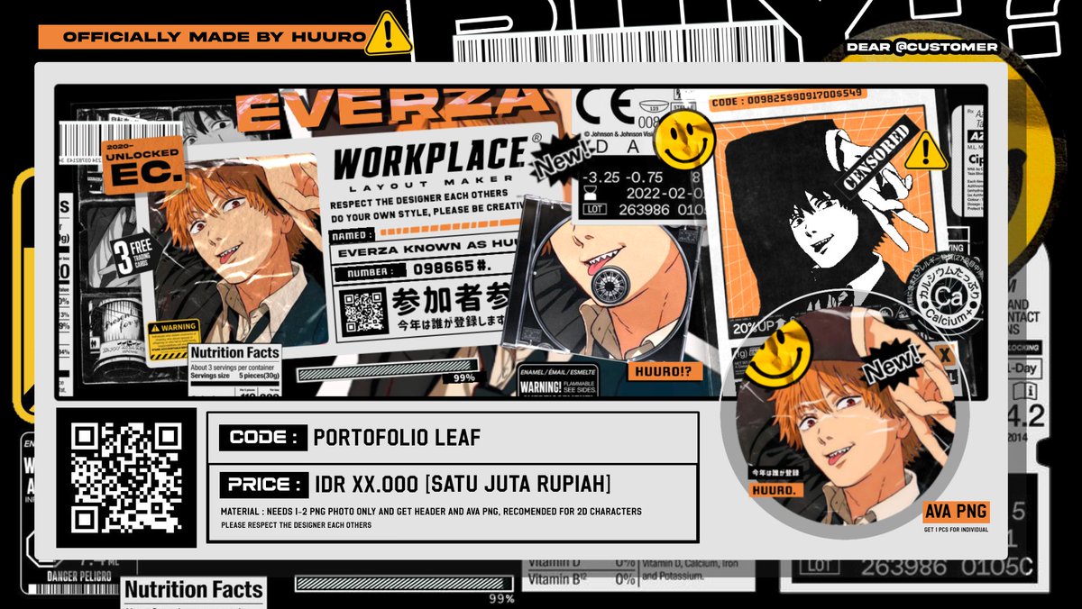 huuro's tweet photo. ︎ ︎ ︎︎ ︎ ︎
halo, boleh minta tolong ospek 4 katalog layout baru saya? available for 2D character only, bila ada kesamaan dengan designer lain atau ada material yang haram, bisa diskusi dengan saya di DM yaa!
︎ ︎ ︎︎ ︎ ︎ https://t.co/Arhfq7C7S6