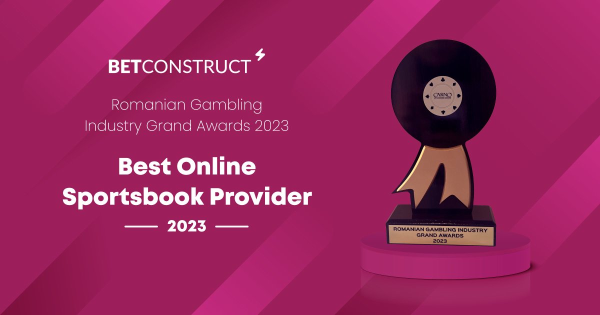 BetConstruct has been crowned Best Online Sportsbook Provider of the Year at the Romanian Gambling Industry Grand Awards 2023! 🏆 Thank you to our incredible team and valued customers for making this achievement possible! 🙌 #BetConstruct #Sportsbook #OnlineSportsbook #iGaming