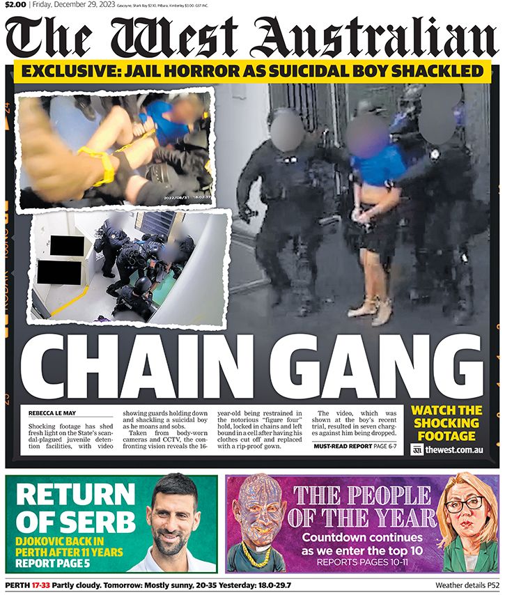 perthnow's tweet photo. The front page of Friday's The West Australian. https://t.co/wMCE0oeu0Z