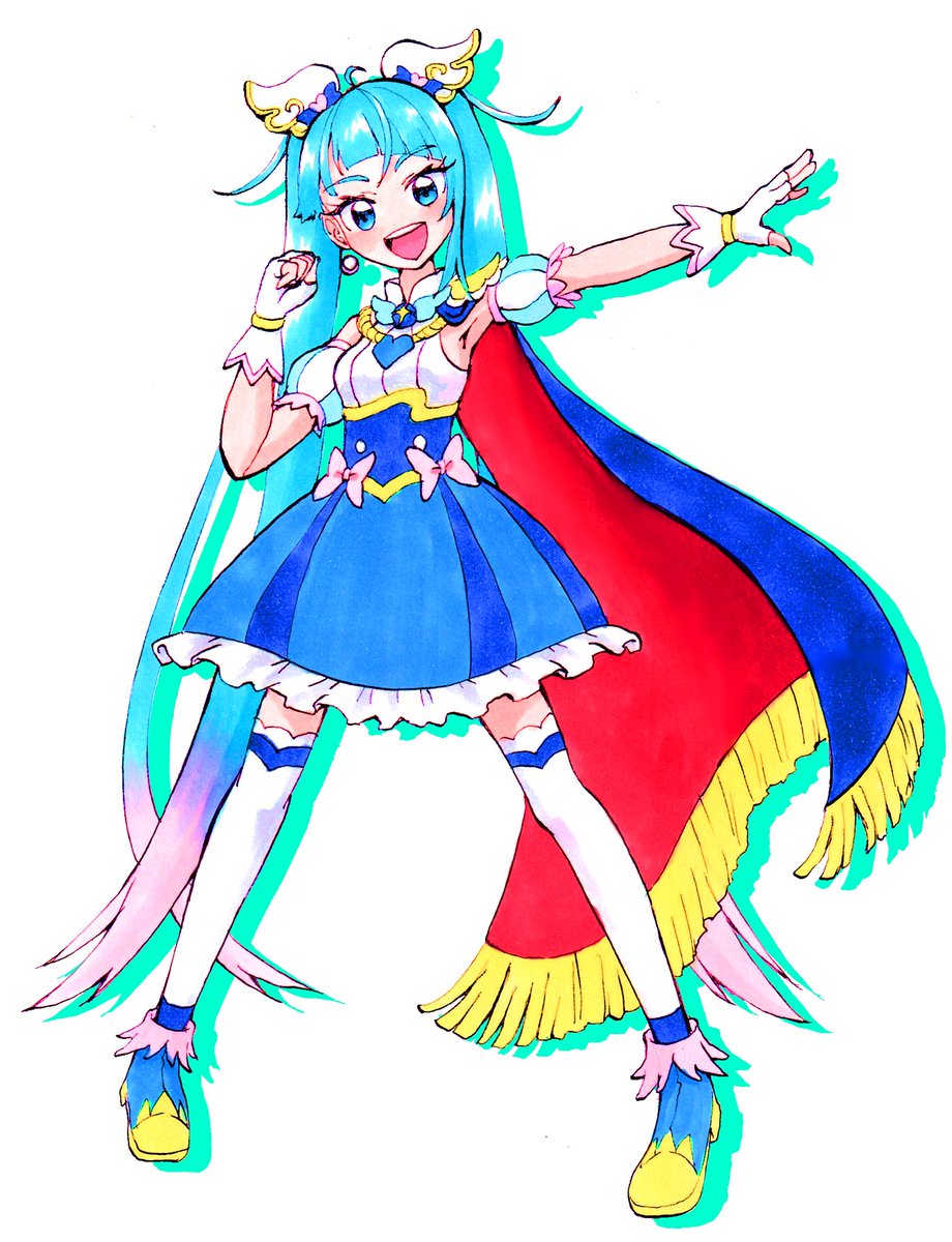 プリキュア「本も出したしスカイで! #今年1番推したプリキュア 」|らむしとのイラスト