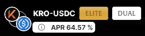 Protenians! 🌟

Discover the magic at <a href="/ProteoDefi/">Proteo DeFi 🔱</a> where everyone can earn over 64% APR in the $KRO - $USDC farms!💰

Stake your $KRO and $USDC LPs for an incredible #APR journey above 64%, harvesting #sProteo &amp; $KRO rewards! 🎉

🔗Explore this and more:
dapp.proteodefi.com/farming