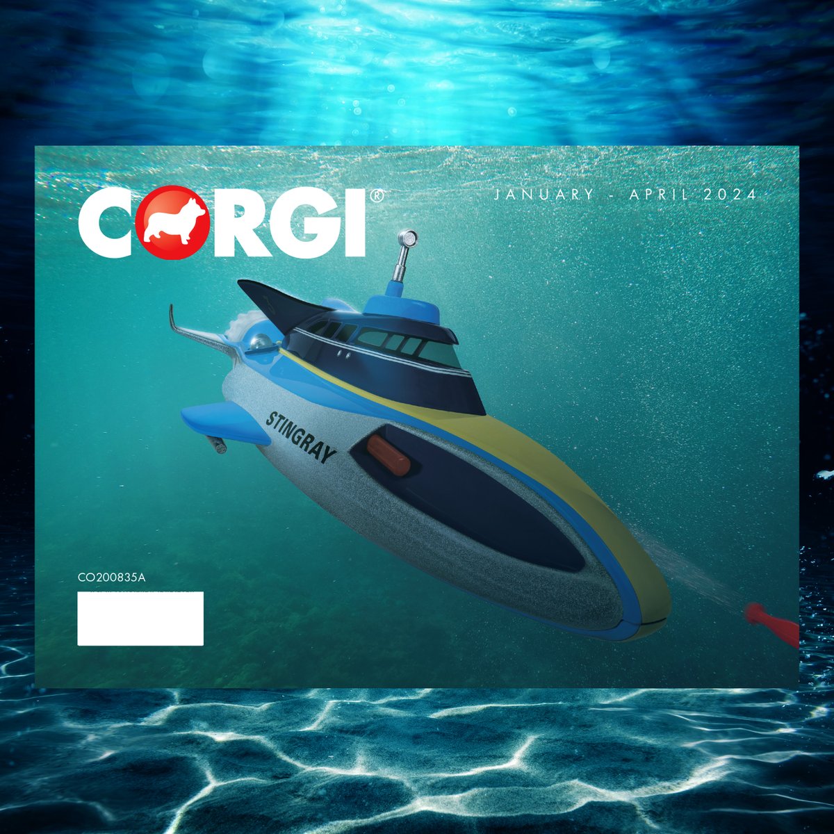 STAND BY FOR ACTION! Here is your first exclusive look at the front cover of the January 2024 CORGI catalogue, featuring the highly anticipated new release of Gerry Anderson's Stingray - coming very soon in January 2024!