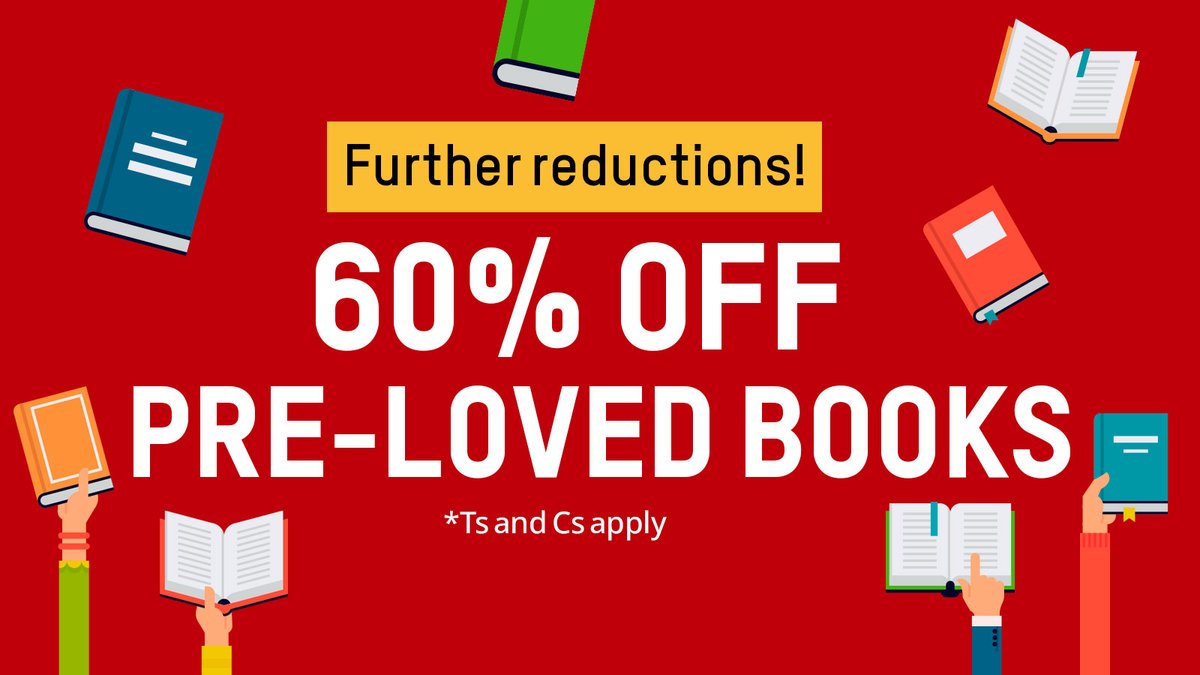 The sale just got bigger! Get 60% off selected second hand books online now bit.ly/41DaWYM

T&amp;Cs apply